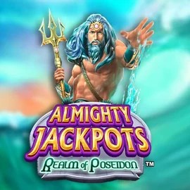 Official Jackpots logo: Almighty Jackpots – Realm of Poseidon by Novomatic at LeoVegas Casino