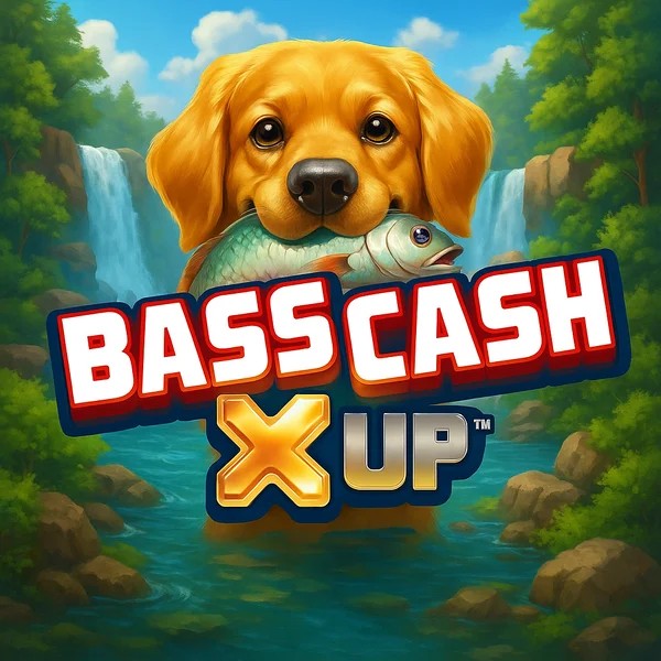 Bass Cash X UP logo by Alchemy Gaming at LeoVegas Casino