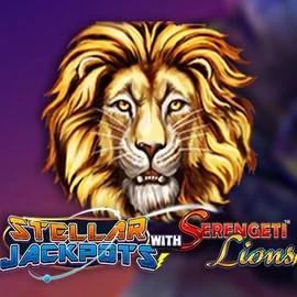 Stellar Jackpots with Serengeti Lions game by Lightning Box Game – logo hosted on LeoVegas Casino