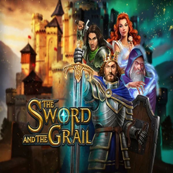 Slots logo of The Sword and the Grail from Play'n GO at LeoVegas Casino